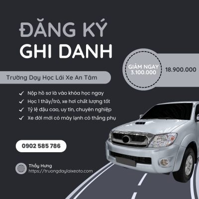 Trường dạy học lái xe ô tô uy tín An Tâm