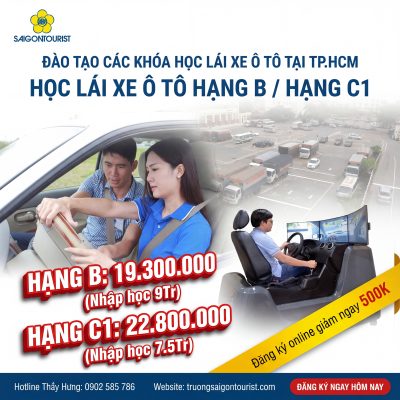 Học phí các khoá học lái xe ô tô